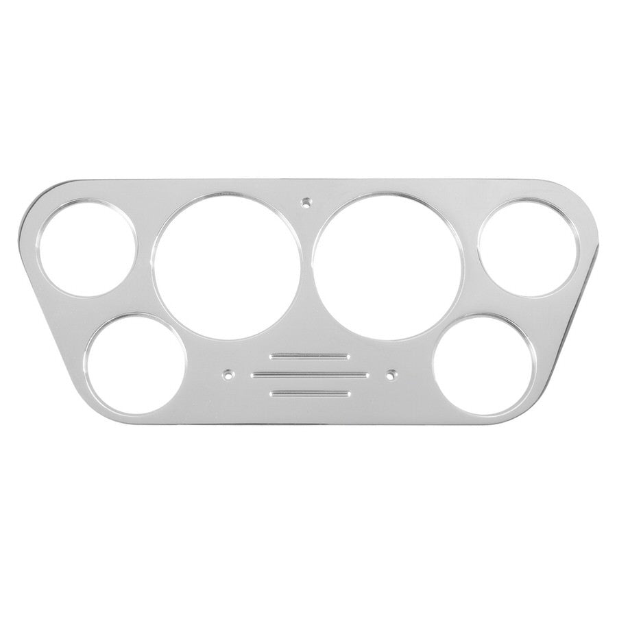 AutoMeter Dash Panel - Direct-Fit - Four 2-1/16 in Holes - Two 3-1/8 in Holes - Aluminum - Polished - Ford Fullsize Truck 1953-55 - Each