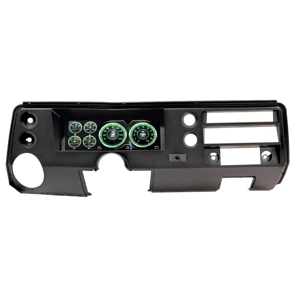 AutoMeter Gauge Kit - Digital - Invision - LCD - Direct-Fit - Plastic - Black - GM A-Body 1968 - Kit