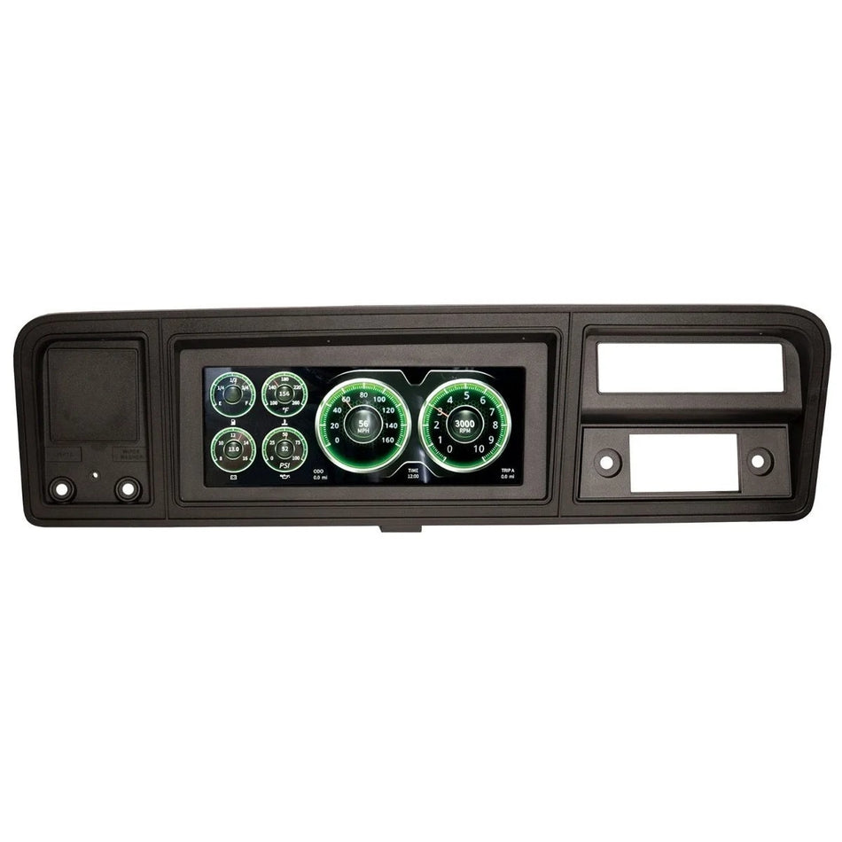 AutoMeter Gauge Kit - Digital - Invision - LCD - Direct-Fit - Plastic - Black - Ford Fullsize SUV 1973-79 - Kit
