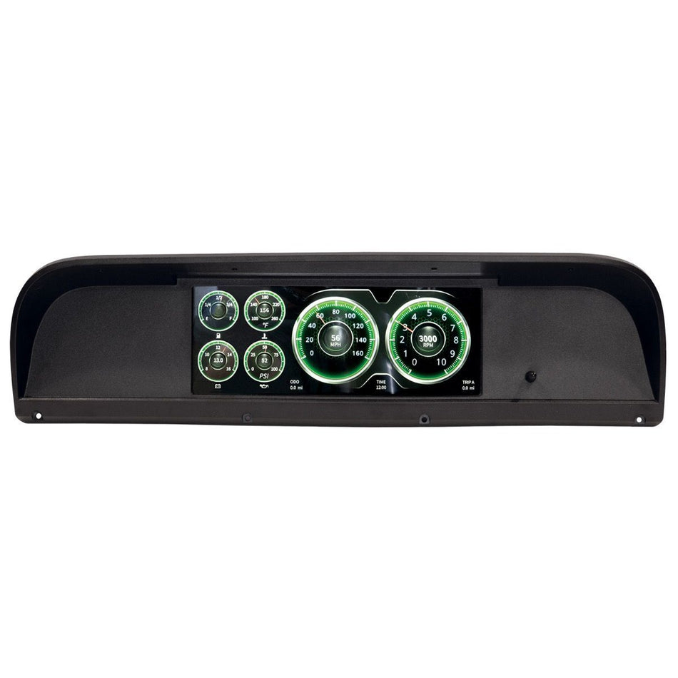 AutoMeter Gauge Kit - Digital - Invision - LCD - Direct-Fit - Plastic - Black - Ford Fullsize Truck 1967-72 - Kit