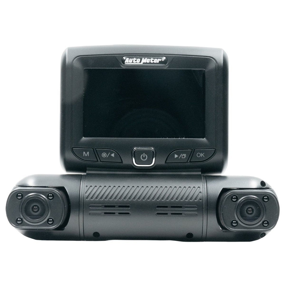 AutoMeter Camera - Dash Cam - Guardian 360 - Digital - 1K - 4 Channel - 360 Degree - Plastic - Black - Kit