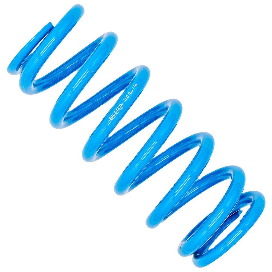 Bilstein Coil Spring - Coil-Over - 2.5 in ID - 10 in Length - 450 lb/in Spring Rate - Steel - Blue Powder Coat - Each