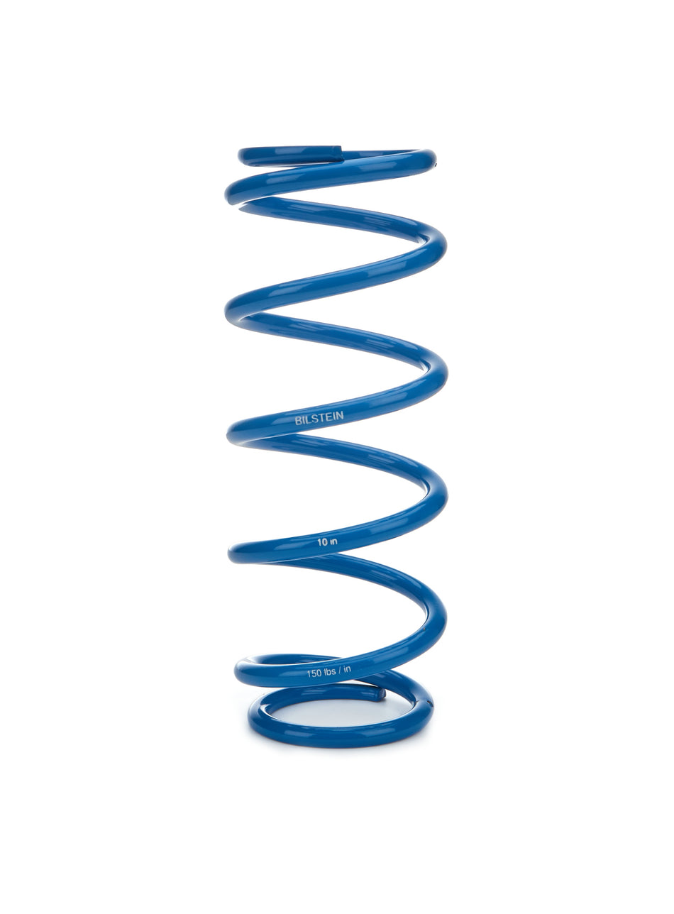 Bilstein Coil Spring - Coil-Over - 2.5 in ID - 10 in Length - 150 lb/in Spring Rate - Steel - Blue Powder Coat - Each