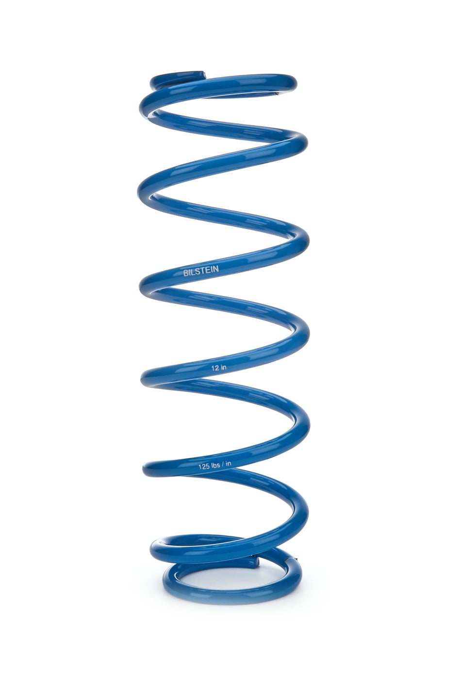 Bilstein Coil Spring - Coil-Over - 2.5 in ID - 12 in Length - 125 lb/in Spring Rate - Steel - Blue Powder Coat - Each