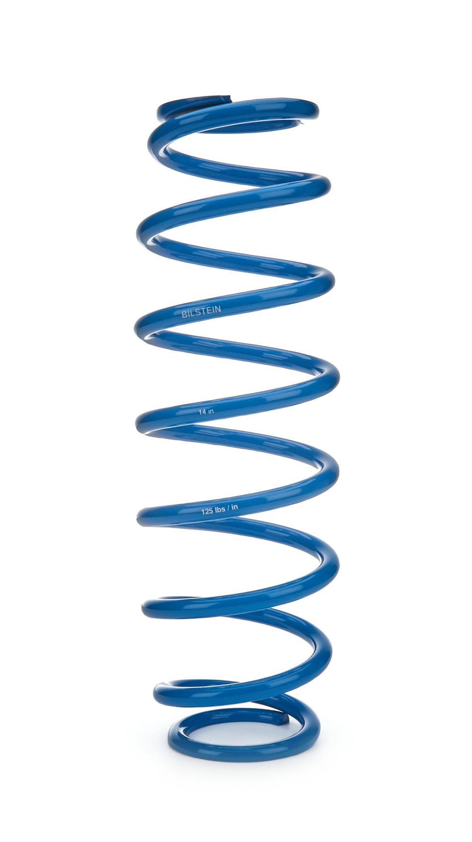 Bilstein Coil Spring - Coil-Over - 2.5 in ID - 14 in Length - 125 lb/in Spring Rate - Steel - Blue Powder Coat - Each