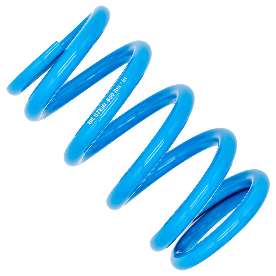 Bilstein Coil Spring - Coil-Over - 2.5 in ID - 7 in Length - 650 lb/in Spring Rate - Steel - Blue Powder Coat - Each