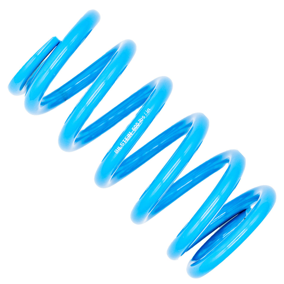 Bilstein Coil Spring - Coil-Over - 2.5 in ID - 8 in Length - 500 lb/in Spring Rate - Steel - Blue Powder Coat - Each
