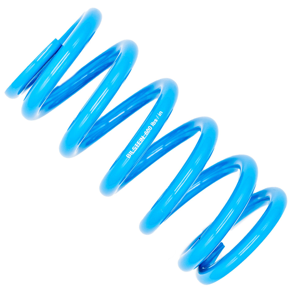 Bilstein Coil Spring - Coil-Over - 2.5 in ID - 8 in Length - 600 lb/in Spring Rate - Steel - Blue Powder Coat - Each
