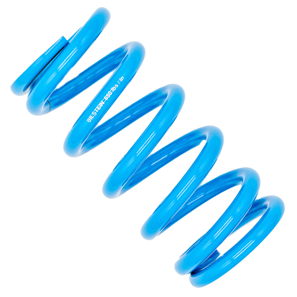 Bilstein Coil Spring - Coil-Over - 2.5 in ID - 8 in Length - 650 lb/in Spring Rate - Steel - Blue Powder Coat - Each