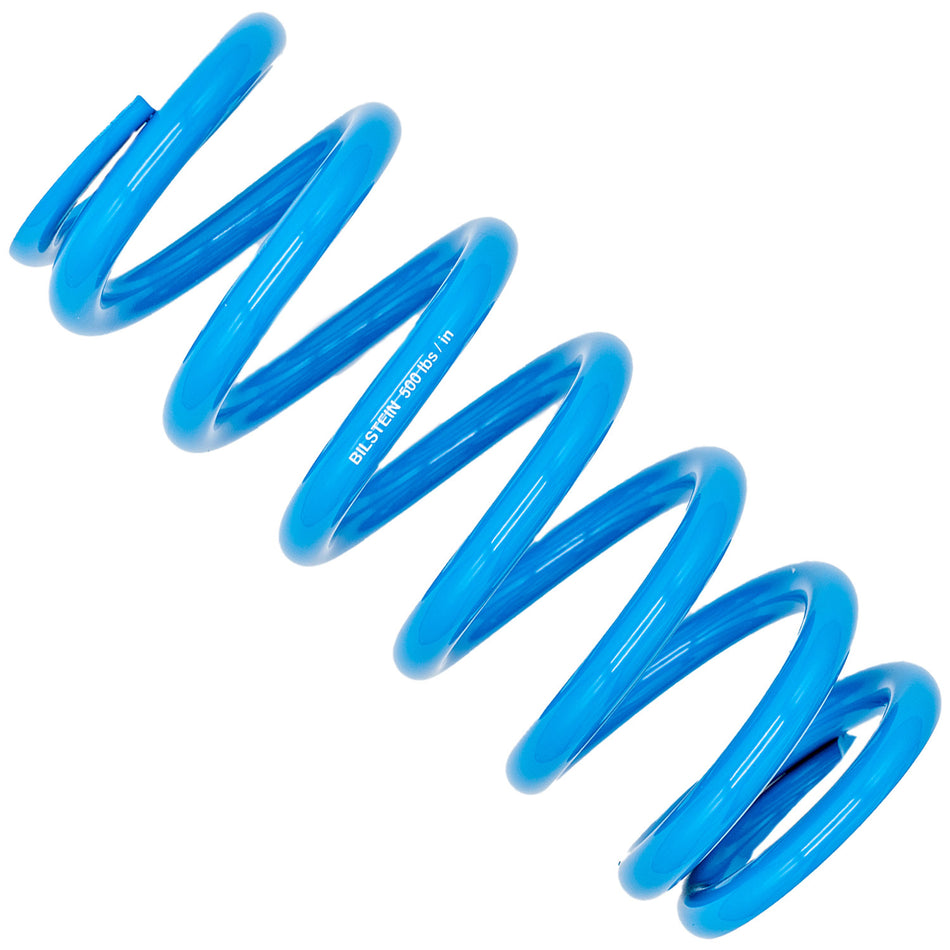 Bilstein Coil Spring - Coil-Over - 2.5 in ID - 10 in Length - 500 lb/in Spring Rate - Steel - Blue Powder Coat - Each