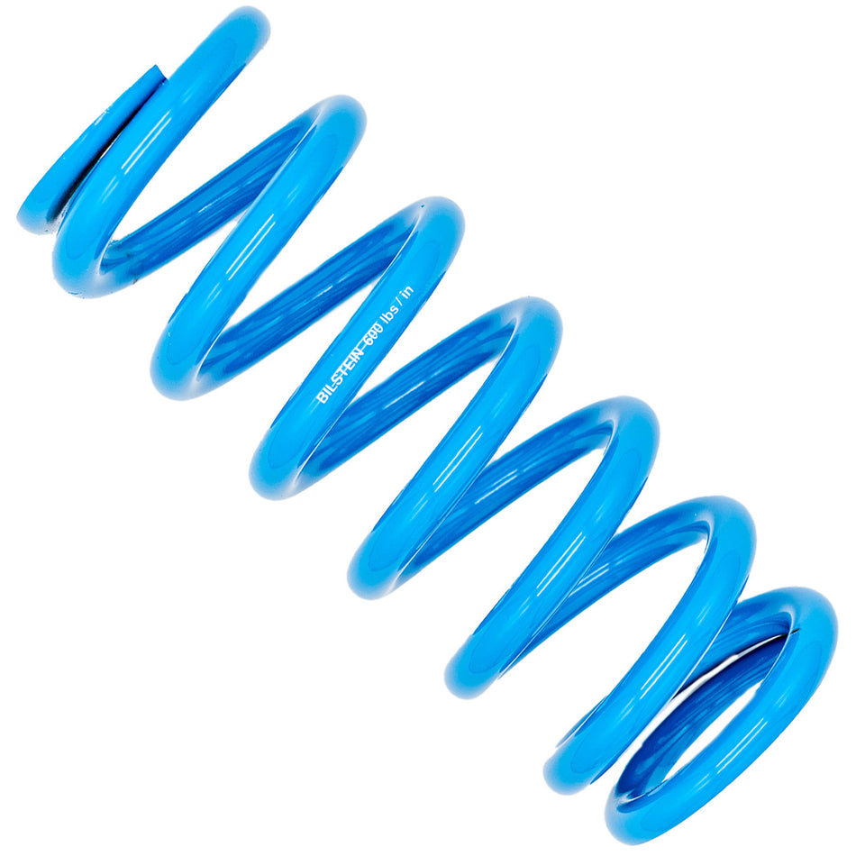 Bilstein Coil Spring - Coil-Over - 2.5 in ID - 10 in Length - 600 lb/in Spring Rate - Steel - Blue Powder Coat - Each