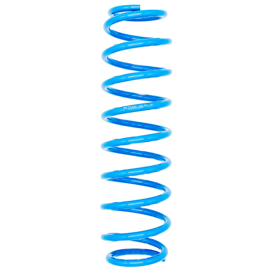 Bilstein Coil Spring - Coil-Over - 2.5 in ID - 14 in Length - 100 lb/in Spring Rate - Steel - Blue Powder Coat - Each