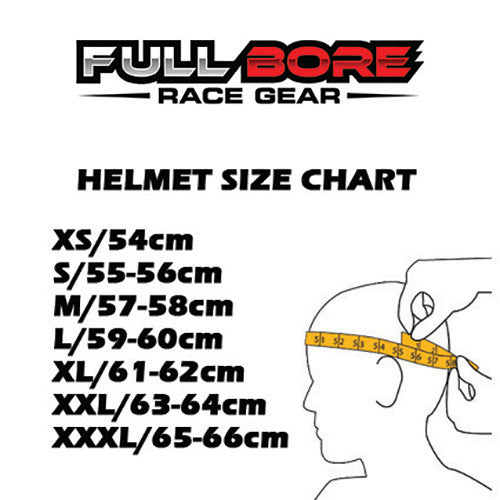 Full Bore Helmet SNELL2025 White (Mid-Air)