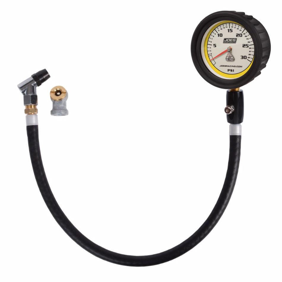 Joe's Racing Tire Pressure Gauge 0-30psi Pro w/HiFlo Hold