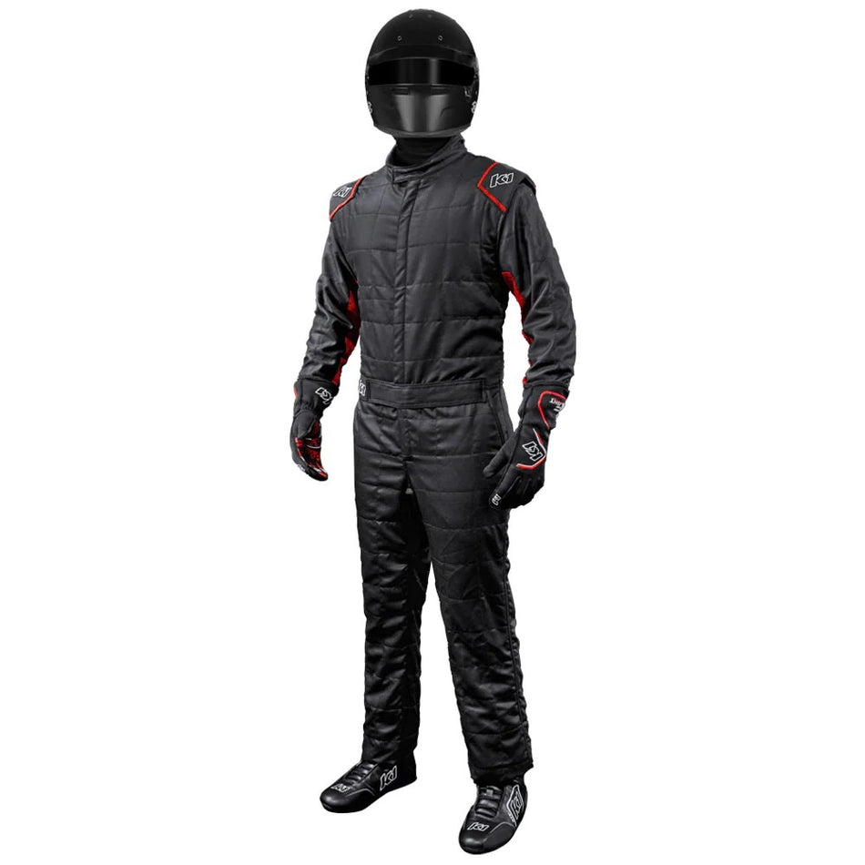 K1 Suit Outlaw Black / Red SFI 3.2A/5