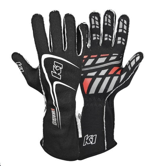 K1 Glove Track1 Black SFI