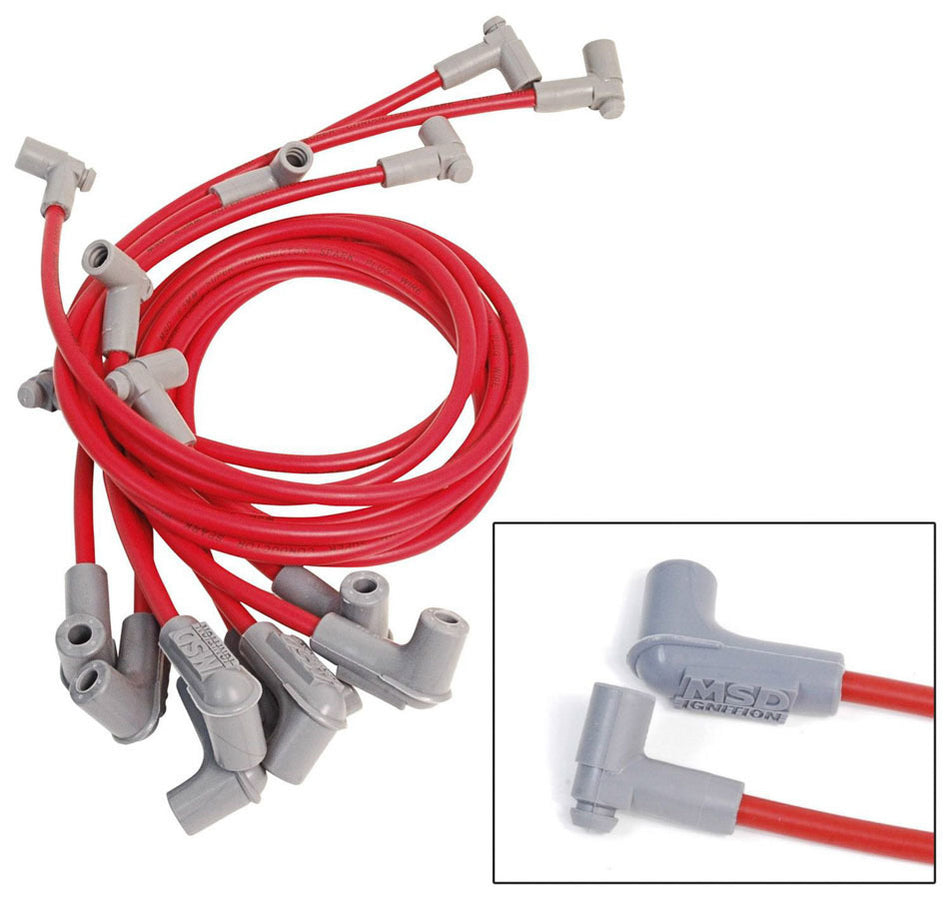 MSD 8.5MM Spark Plug Wire Set - Red