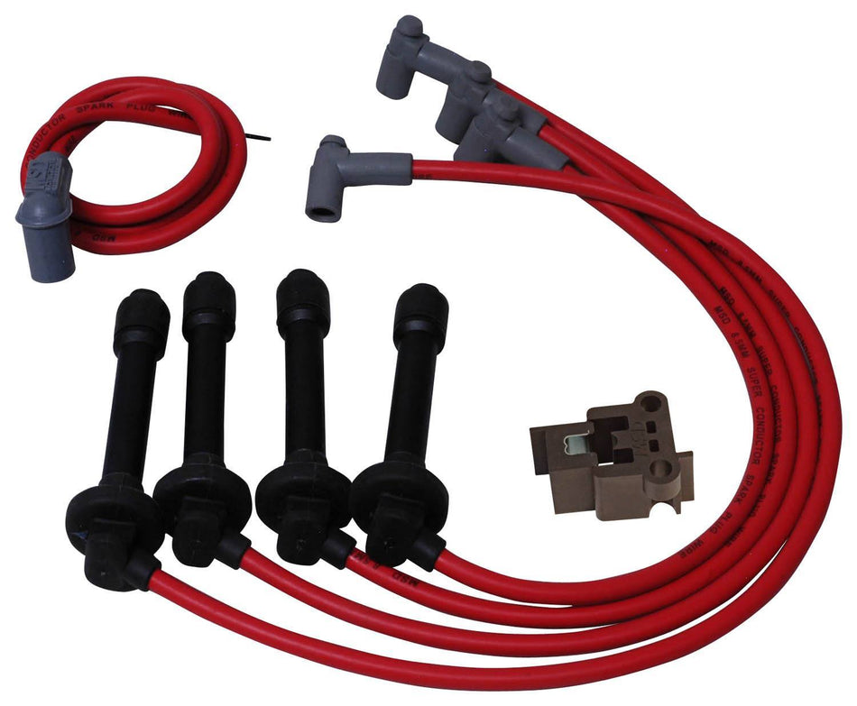 MSD 8.5mm Plug Wire Set - 92-00 Honda 1.6L