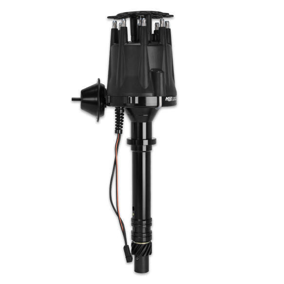 MSD Chevy V8 Pro Billet Distributor Black Finish