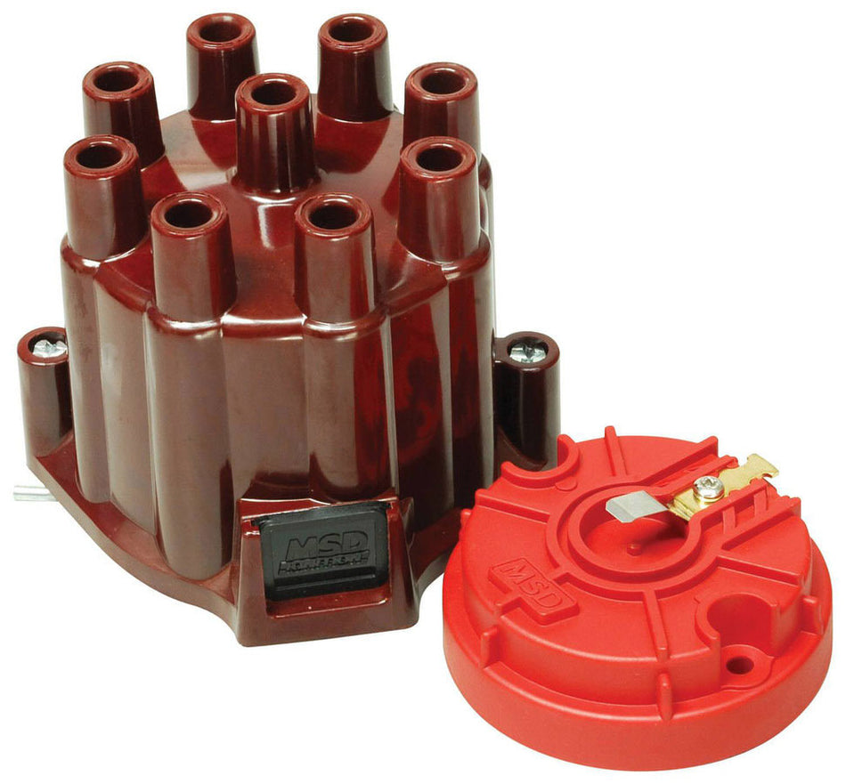 MSD Dist. Cap & Rotor Kit - MSD/GM Points Style Cap