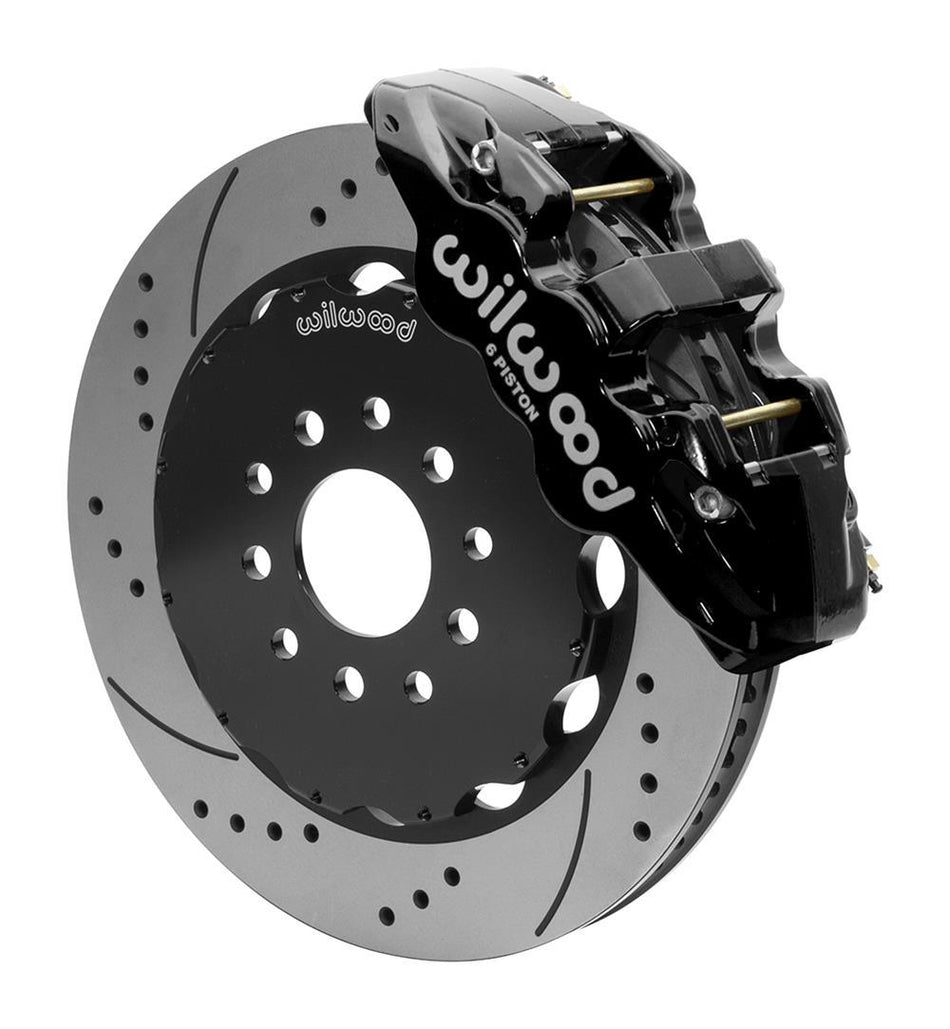 WILWOOD Front Disc Brake Kit Blk 97-13 Vette 14.00 Aero6
