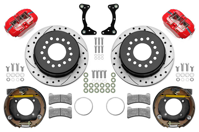 WILWOOD Brake Kit Rear Red FDP Drilled 11in GM G Body