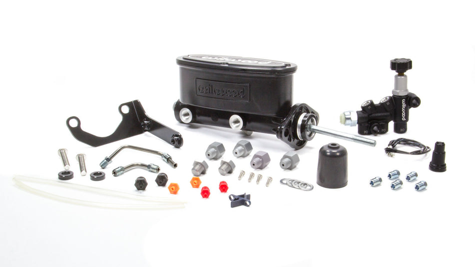WILWOOD Alum Tandem M/C Kit w/ Brkt & Prop Valve 15/16